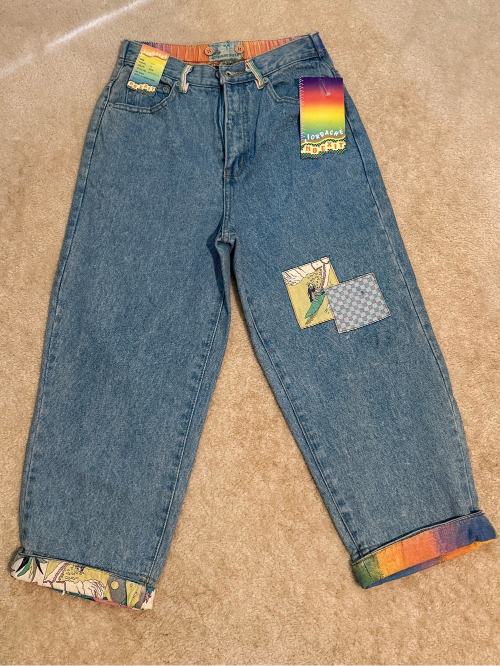 Vintage Deadstock Jordache No Exit cropped jeans